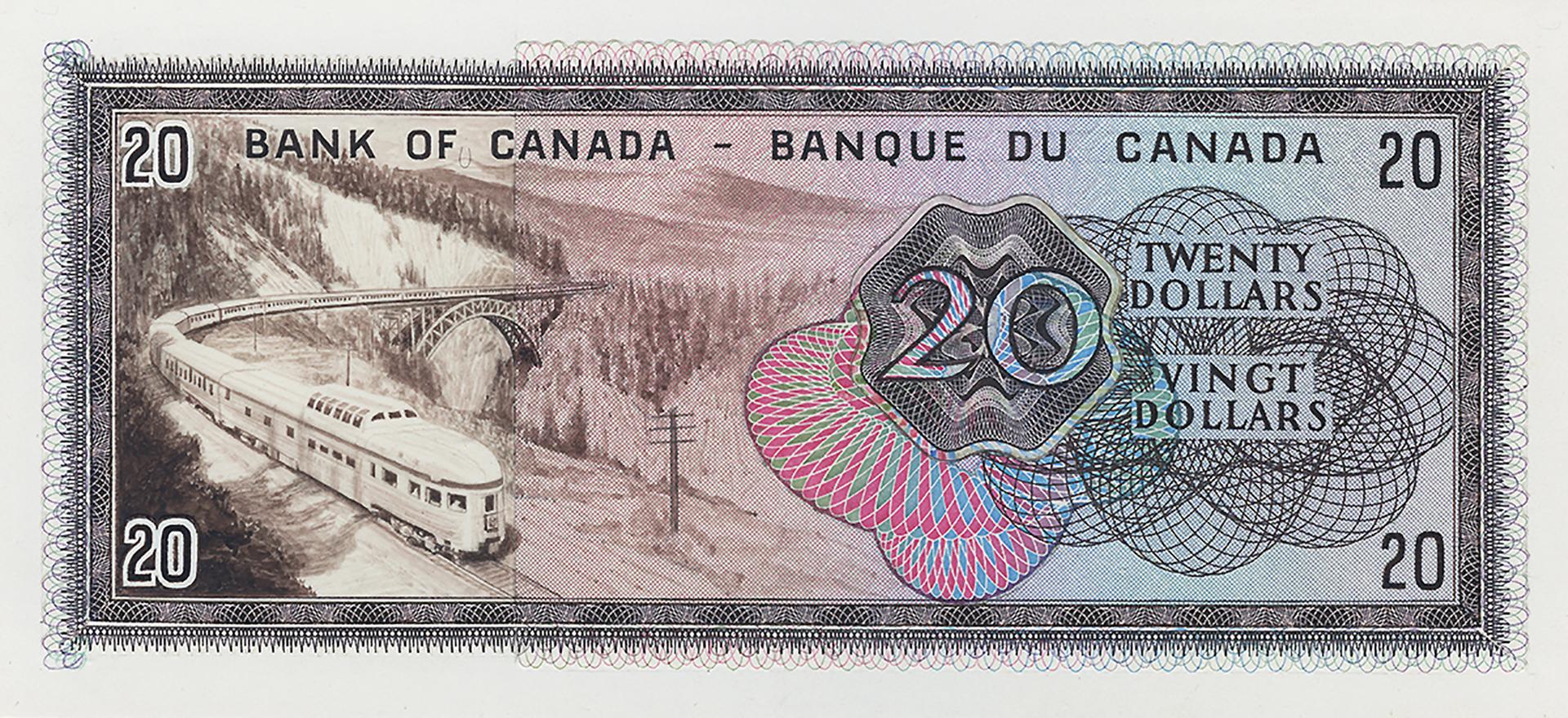 Diaporama de dix modèles de billets de banque dessinés à la main et aux illustrations différentes.