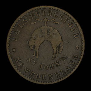 Canada, R. & I.S. Rutherford, 1/2 penny : 1841