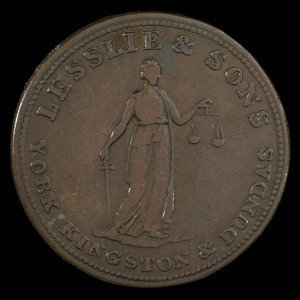 Canada, Lesslie & Sons, 1/2 penny : 1824