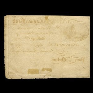 Canada, Canada Bank, aucune dénomination : 1793