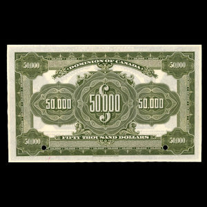 Canada, Dominion du Canada, 50,000 dollars : 2 janvier 1924