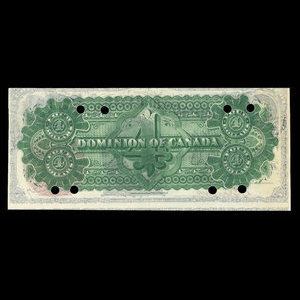 Canada, Dominion du Canada, 4 dollars : 1 mai 1882