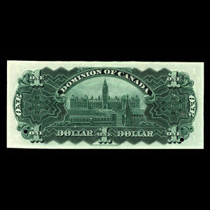 Canada, Dominion du Canada, 1 dollar : 3 janvier 1911