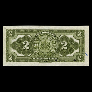 Canada, Dominion du Canada, 2 dollars : 2 janvier 1914