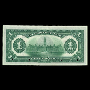 Canada, Dominion du Canada, 1 dollar : 17 mars 1917