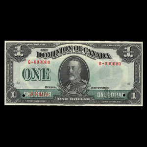 Canada, Dominion du Canada, 1 dollar : 2 juillet 1923