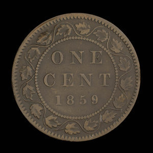 Canada, Victoria, 1 cent : 1859