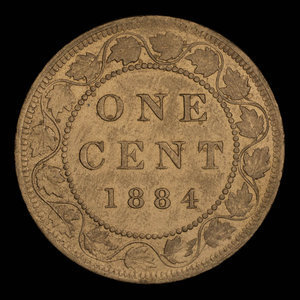 Canada, Victoria, 1 cent : 1884