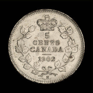 Canada, Édouard VII, 5 cents : 1902