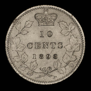Canada, Victoria, 10 cents : 1898