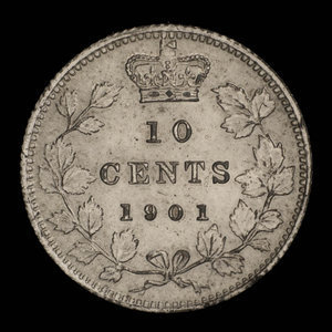 Canada, Victoria, 10 cents : 1901