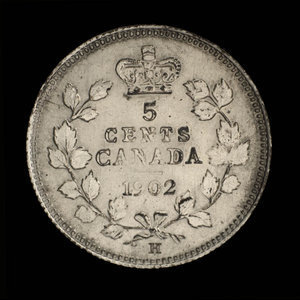 Canada, Édouard VII, 5 cents : 1902
