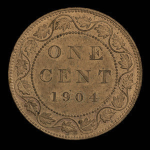 Canada, Édouard VII, 1 cent : 1904