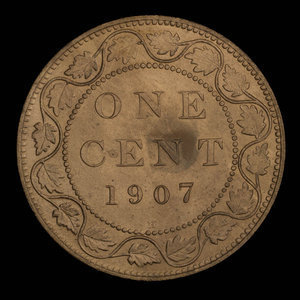 Canada, Édouard VII, 1 cent : 1907