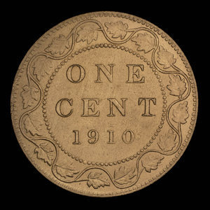 Canada, Édouard VII, 1 cent : 1910