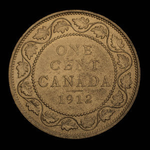 Canada, Georges V, 1 cent : 1912