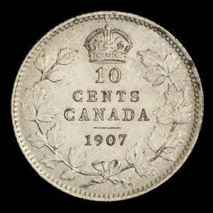 Canada, Édouard VII, 10 cents : 1907