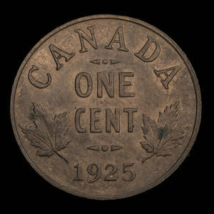 Canada, Georges V, 1 cent : 1925