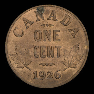Canada, Georges V, 1 cent : 1926