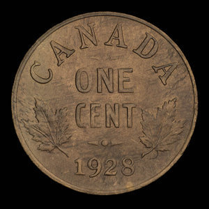 Canada, Georges V, 1 cent : 1928