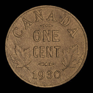 Canada, Georges V, 1 cent : 1930