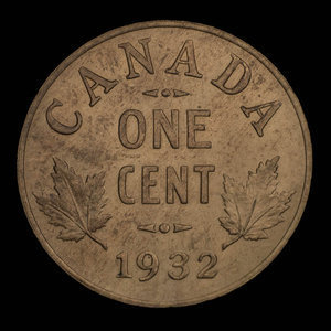 Canada, Georges V, 1 cent : 1932