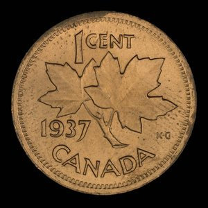 Canada, Georges VI, 1 cent : 1937