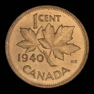 Canada, Georges VI, 1 cent : 1940