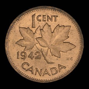 Canada, Georges VI, 1 cent : 1942