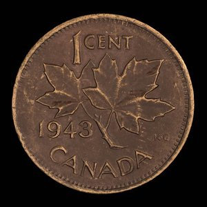 Canada, Georges VI, 1 cent : 1943