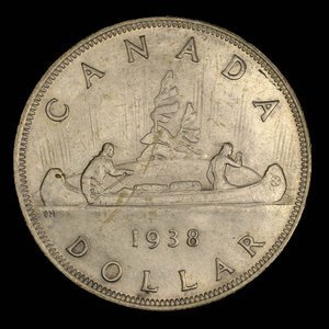 Canada, Georges VI, 1 dollar : 1938