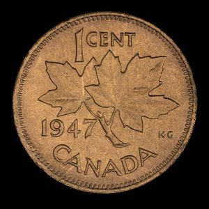 Canada, Georges VI, 1 cent : 1947