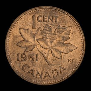 Canada, Georges VI, 1 cent : 1951