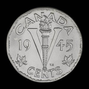 Canada, Georges VI, 5 cents : 1945