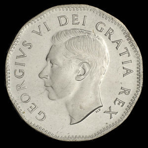 Canada, Georges VI, 5 cents : 1951