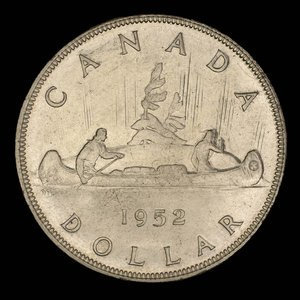 Canada, Georges VI, 1 dollar : 1952