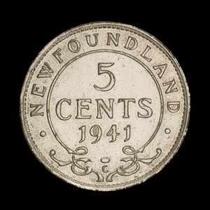 Canada, Georges VI, 5 cents : 1941