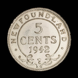 Canada, Georges VI, 5 cents : 1942