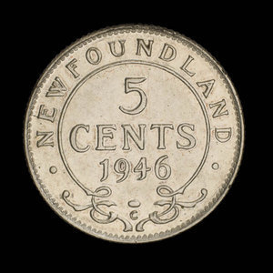 Canada, Georges VI, 5 cents : 1946