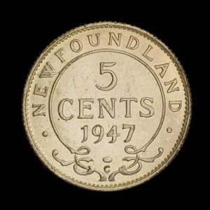 Canada, Georges VI, 5 cents : 1947