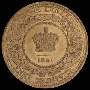 Canada, Victoria, 1 cent : 1861