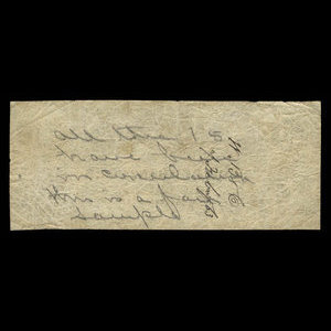 Canada, Bank of Brantford, 1 dollar : 1 novembre 1859
