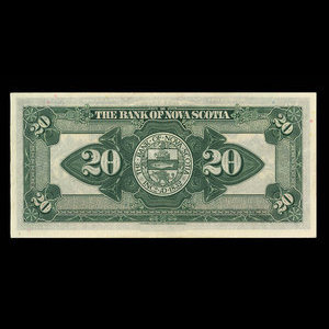 Canada, Banque Nouvelle-Écosse, 20 dollars : 2 janvier 1925