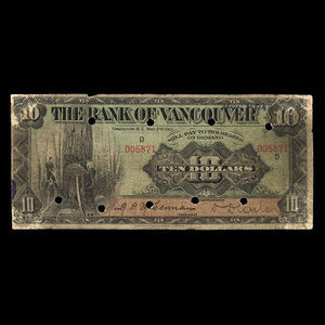 Canada, Bank of Vancouver, 10 dollars : 2 mai 1910