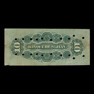 Canada, Banque de St. Jean, 10 dollars : 1 avril 1906