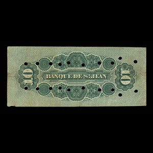 Canada, Banque de St. Jean, 10 dollars : 1 avril 1906
