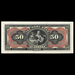 Canada, Home Bank of Canada, 50 dollars : 1 mars 1904