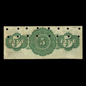 Canada, St. Stephen's Bank, 5 dollars : 1 février 1892