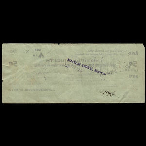 Canada, Corporation Rivière-du-Moulin, 5 cents : 8 janvier 1934