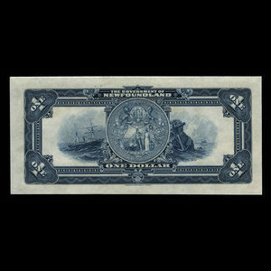 Canada, Gouvernement de Terre-Neuve, 1 dollar : 2 janvier 1920